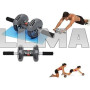 Фітнес тренажер із двома колесами Power Stretch Roller 907-44